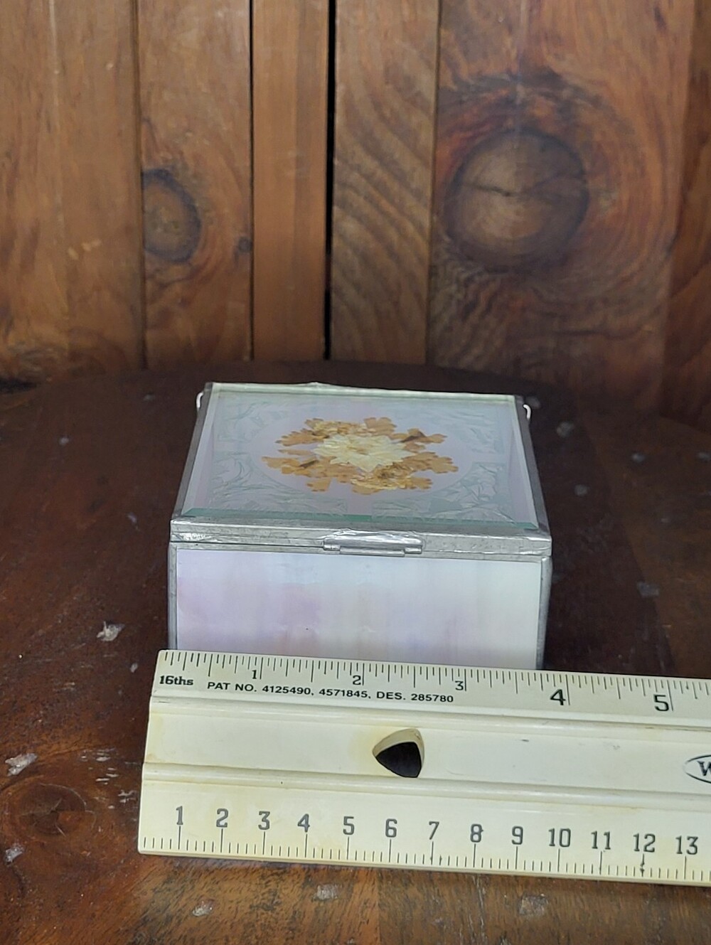 Purple Stained Glass Trinket Box - Picture 11 of 17
